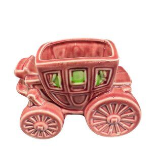 1960s Stagecoach Planter Container Figural Ceramic Whimsical Made in Japan VTG